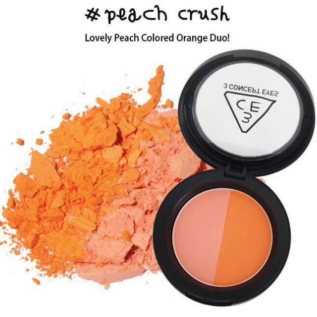 [Chính hãng] Phấn má hồng 3CE Duo Color Face Blush - Phấn má dạng nén Hàn Quốc 2 gam màu (5.5g)