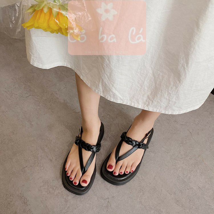 GIÀY NỮ COBALA SHOES - SANDAL THỜI TRANG XUỒNG QUAI NGANG BÍNH ĐẾ BẰNG NỮ TÍNH - S22081400