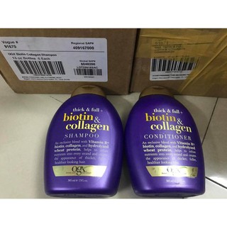 ( Chuẩn bill mỹ) GỘI ( HOẶC XẢ)  BIOTIN & COLLAGEN TÍM 385ML