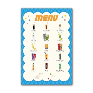 Menu thiết kế cho nhà hàng, quán ăn