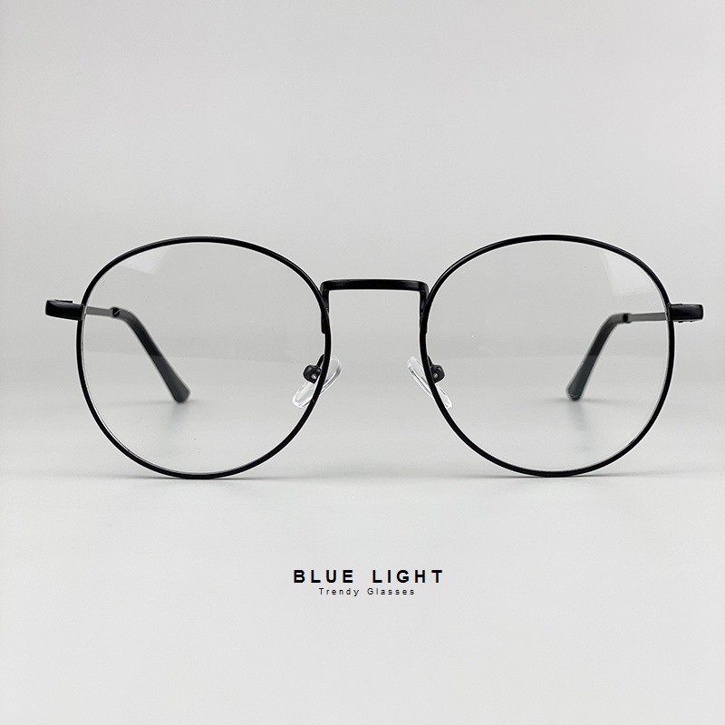 Kính Giả Cận, Gọng Kính Cận Nam Nữ Mắt Tròn Bạc Đen Vàng Không Độ Hàn Quốc - BLUE LIGHT SHOP | BigBuy360 - bigbuy360.vn