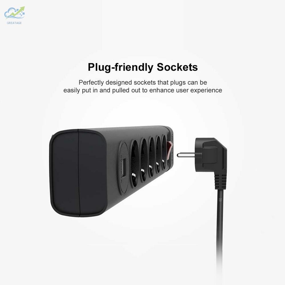 Ổ Cắm Điện G Lumkey Sga607 5 Cổng Ac 2 Cổng Usb