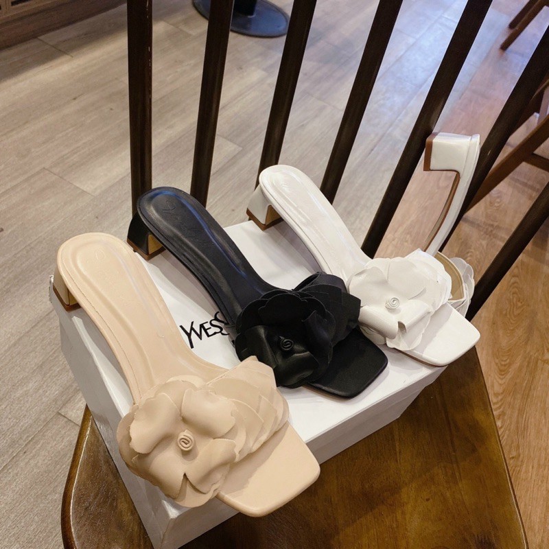 DÉP GUỐC BẢN XẾP HOA GÓT DẸT 5P