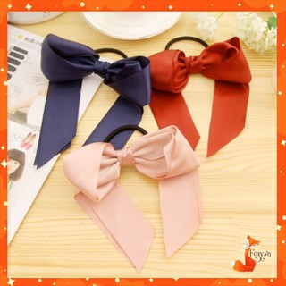 Dây cột tóc Nơ dài Handmade cao cấp phong cách Hàn Quốc Foxy