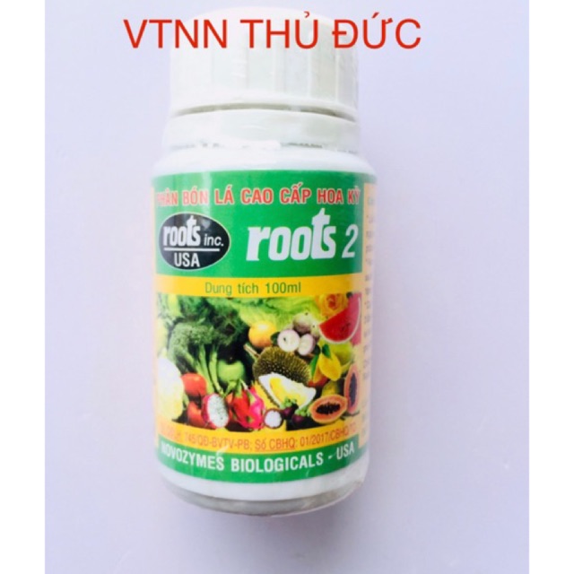Phân bón lá cao cấp Hoa Kỳ ROOTS 2 100ml