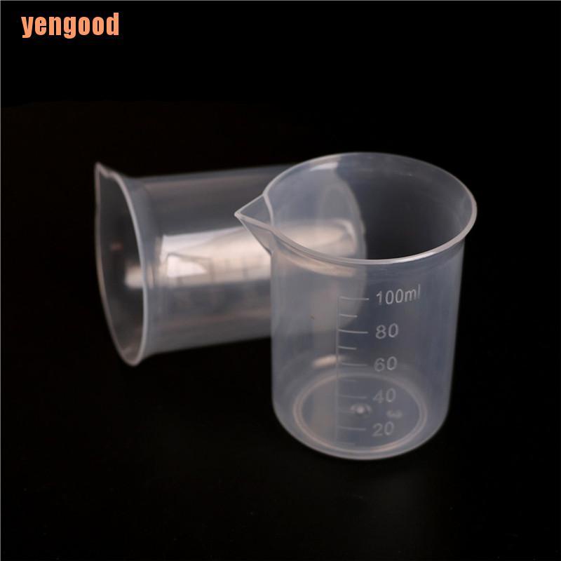 Set 2 cốc đo lường trong suốt dung tích 100ml / 3.4oz