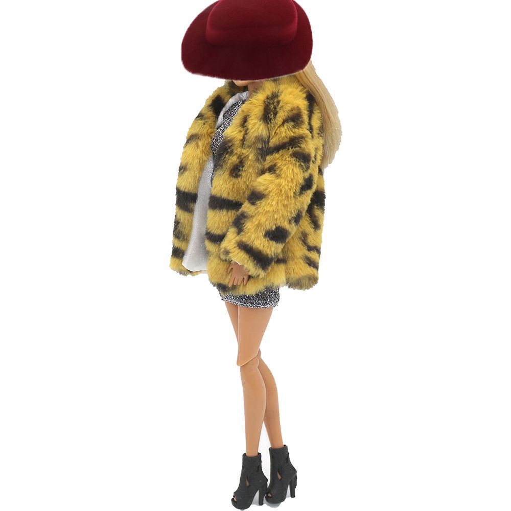 Leopard Coat 29cm Doll Clothes