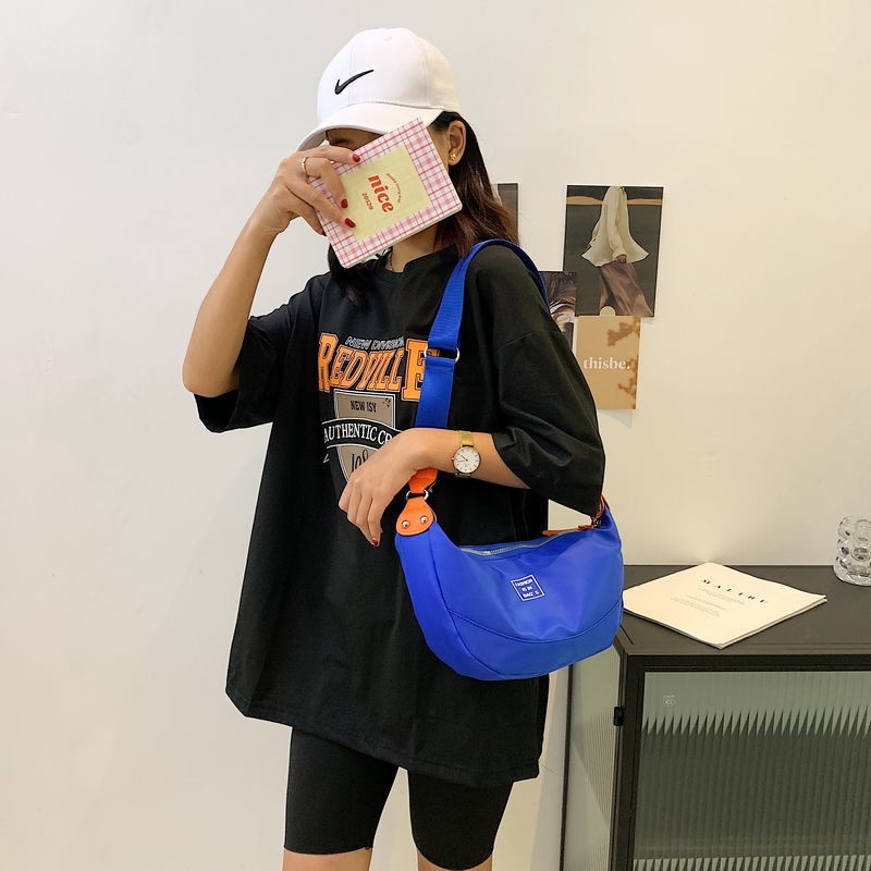 Túi Đeo Vai 5 Sợi nylon Sức Chứa Lớn Trọng Lượng Nhẹ Chống Thấm Nước Phong Cách Hong Kong Thanh Lịch Cho Học Sinh