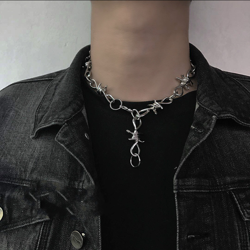 Vòng cổ mặt hình gai độc đáo phong cách hip-hop thời trang cá tính