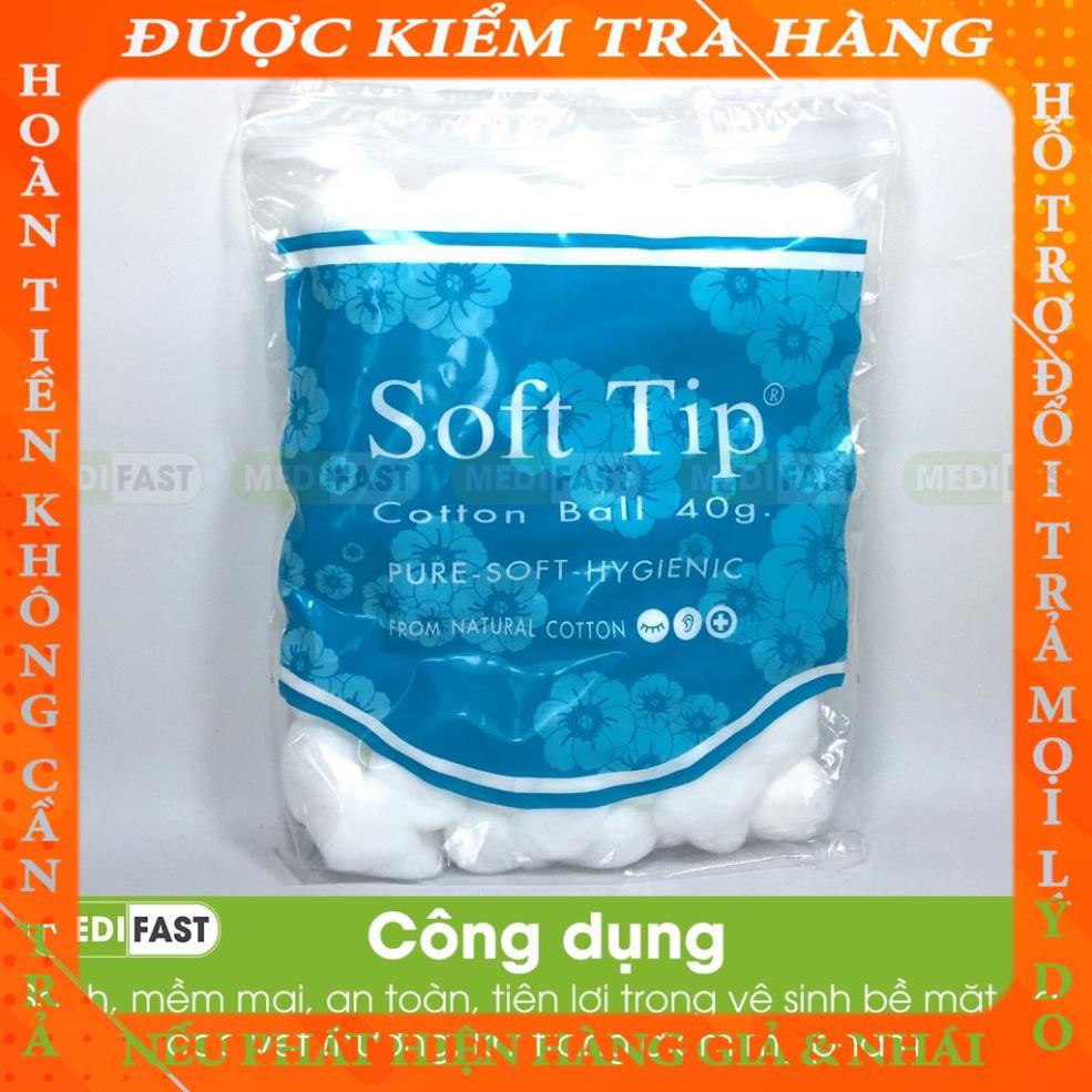 Bông viên tròn Softtip - bông gòn đút tai cho mẹ sau sinh - nhập khẩu từ Thái Lan dinhmoi