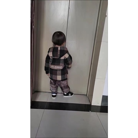 Áo Khoác dạ Lót Lông Cho Các Bé Siêu Ấm