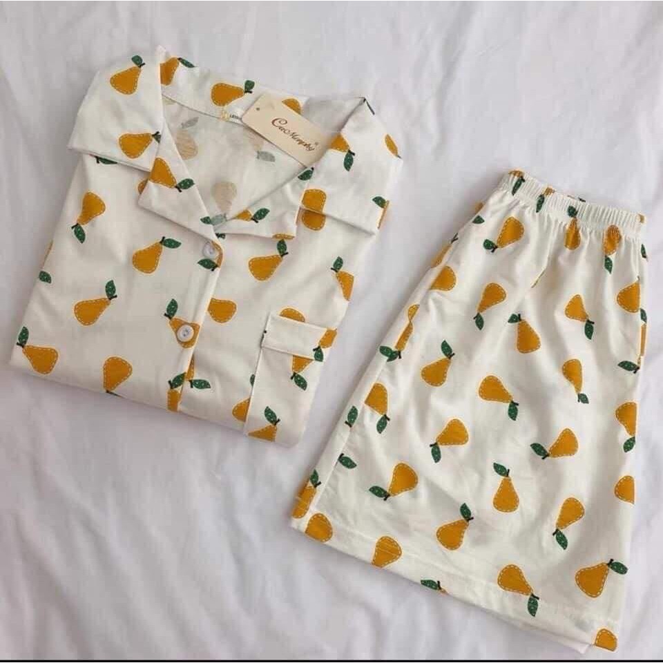 Pijama bò sữa áo cộc quần đùi đồ bộ mặc nhà siêu mát nhiều mẫu form đồ ngủ 40-65kg ( 119606) | BigBuy360 - bigbuy360.vn