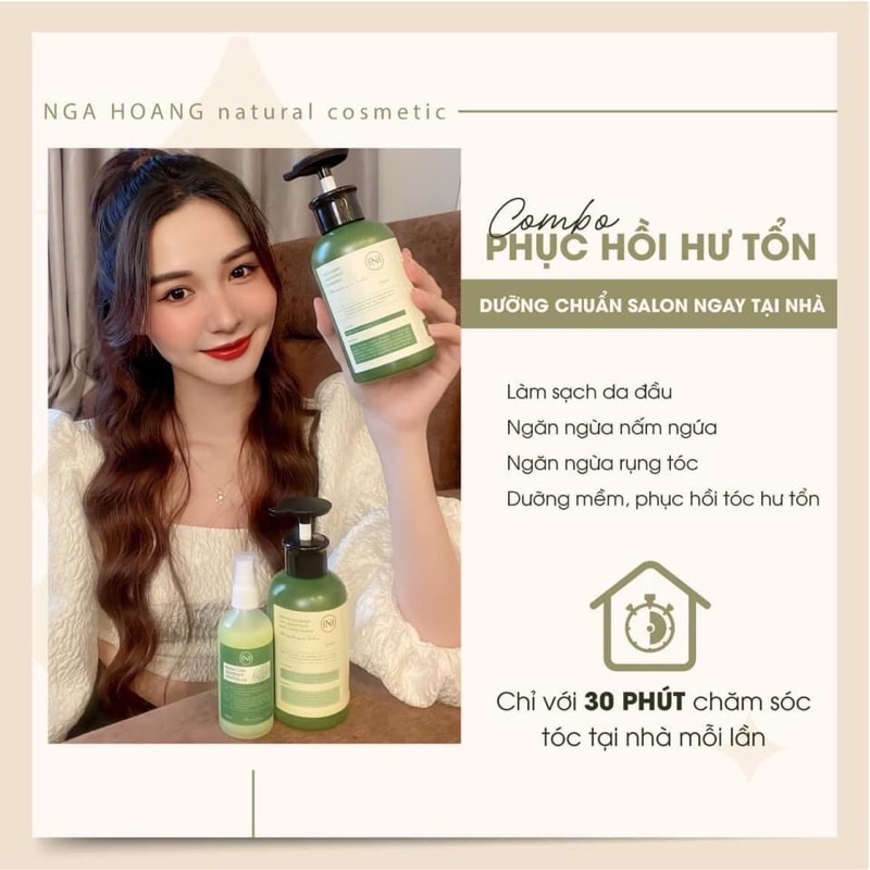 Dầu Gội ,Xịt dưỡng tóc Nga Hoàng , dầu gội bưởi hoàng cầm