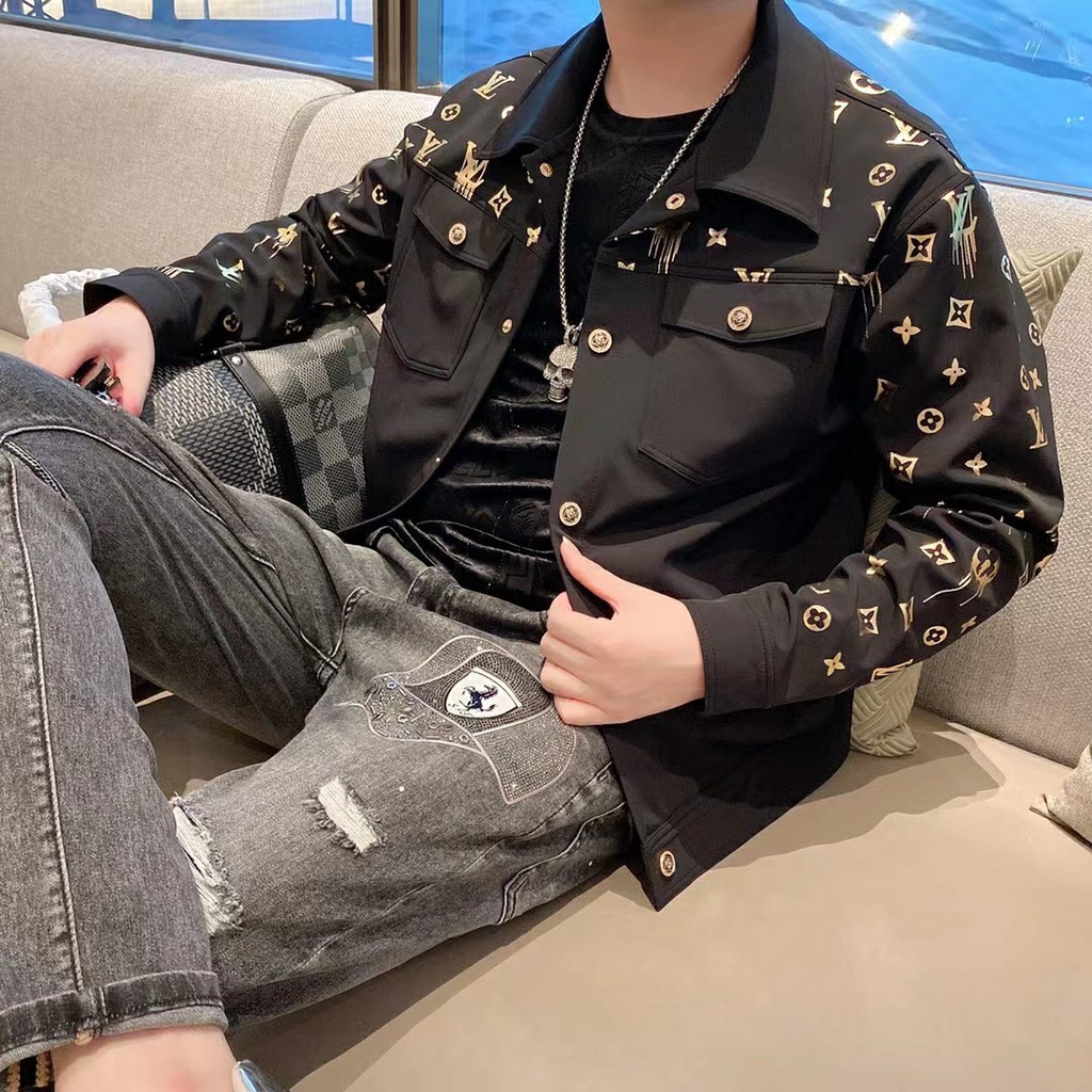 Áo khoác nam thời trang Louis Vuitton LV kiểu dáng trẻ trung, cá tính