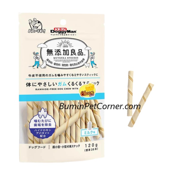 Que gặm cho chó hương phô mai Doggyman 120g