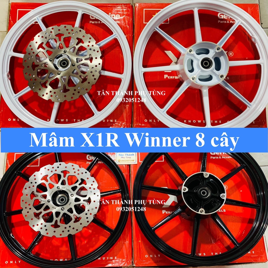 Mâm X1R Winner 8 cây chính hãng tặng đĩa dochoixemay
