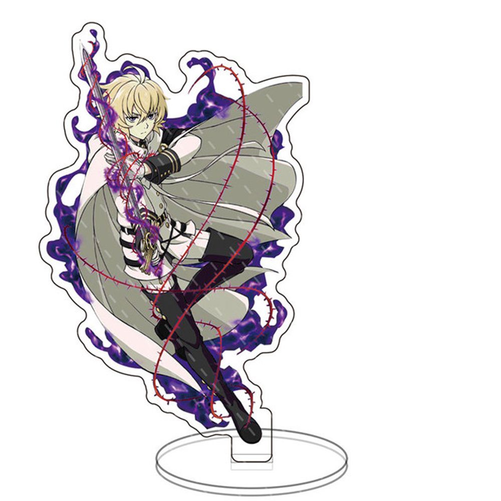 Giá đỡ mô hình nhân vật anime AARON1 bằng acrylic trong suốt hai mặt dùng trang trí bàn làm việc