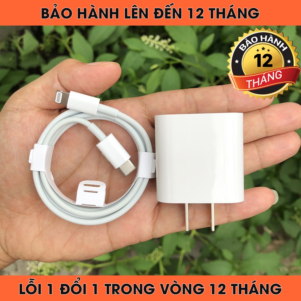 Sạc iPhone 🔥BH 12T🔥 Bộ Sạc Nhanh Iphone 20W Sử Dụng Cho Iphone 12/11/X/8/7/6 - Lỗi 1 Đổi 1 Trong 12 Tháng