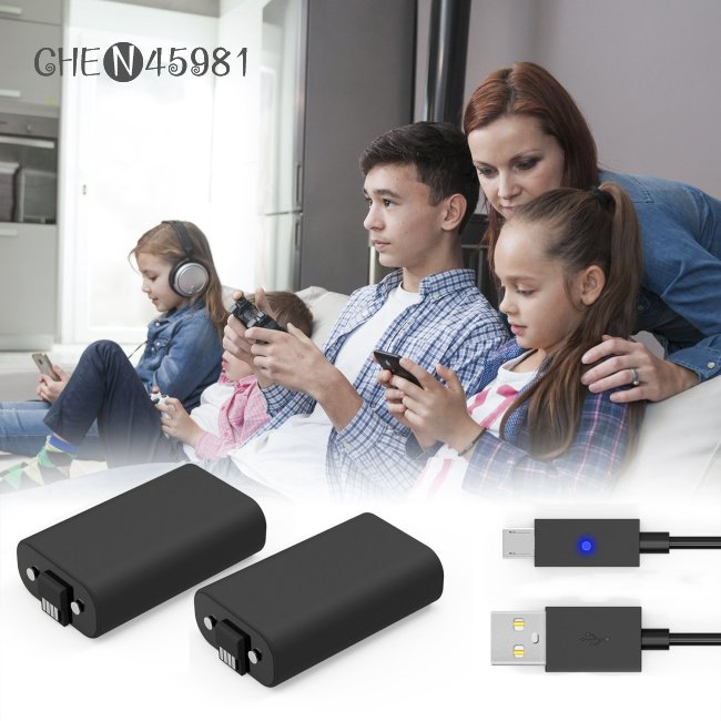 Bộ Sạc Pin 1200mah Cho Điều Khiển Chơi Game Xbox One / Xbox One X / Xbox One S