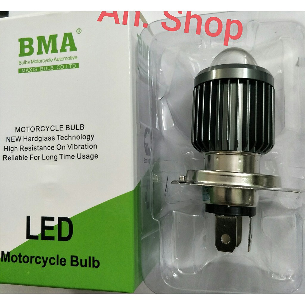 bi cầu mini BMA cos vàng pha trắng chân H4 cắm thẳng bảo hành 12t