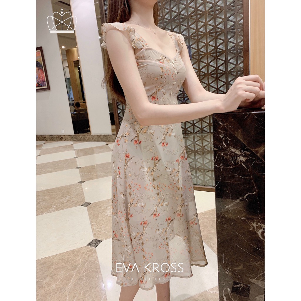 Váy đầm nữ cánh tiên voan hoa Emberly Dress EKS119 EVA KROSS | BigBuy360 - bigbuy360.vn