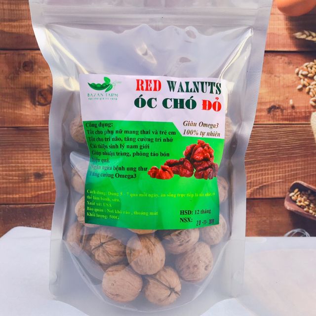 500g óc chó nếp đã sấy chín ( Tặng kìm khi mua từ 1kg)