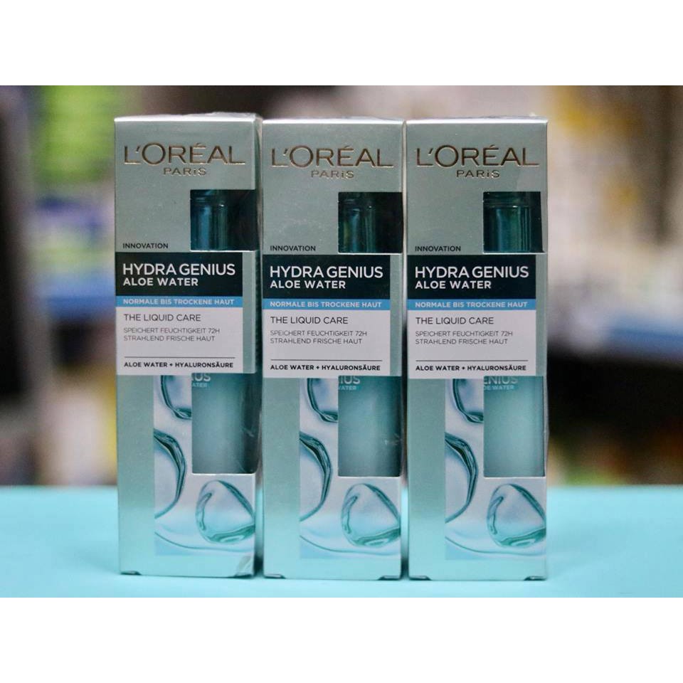 Hàng Đức Serum dưỡng ẩm, cung cấp nước Loreal Hydra Genius aloe water