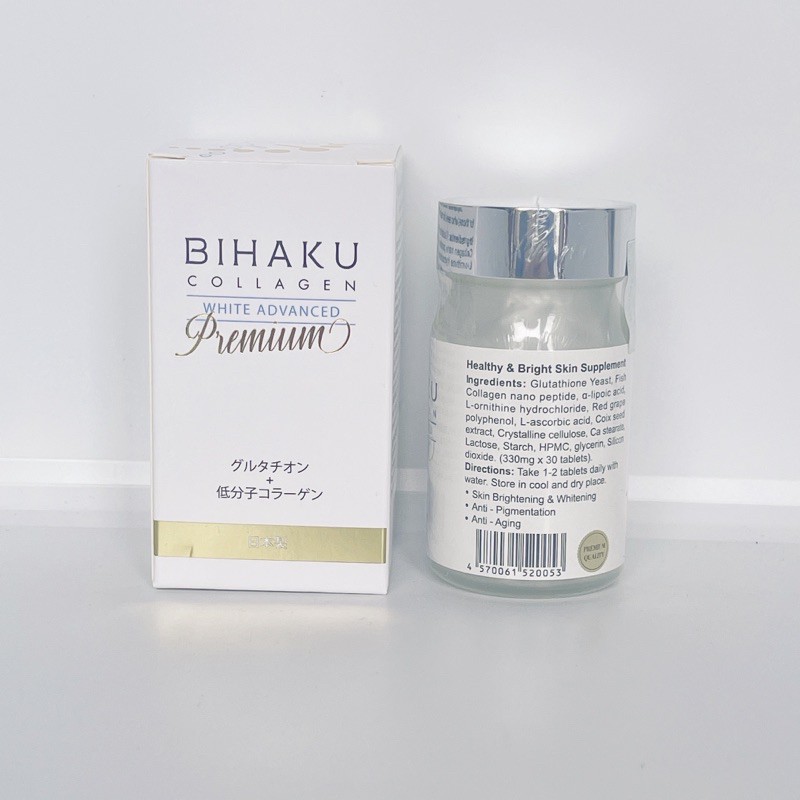 Viên Uống Trắng Da Collagen Bihaku Nhật Bản Chính Hãng 30 viên | Thế Giới Skin Care