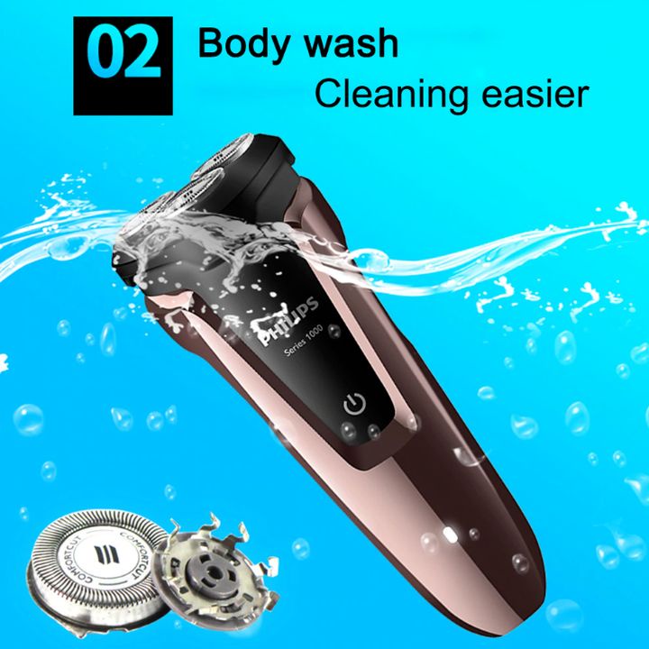 Máy cạo râu khô và ướt Philips Aquatec S1060 electric shaver rotary rechargeable washable