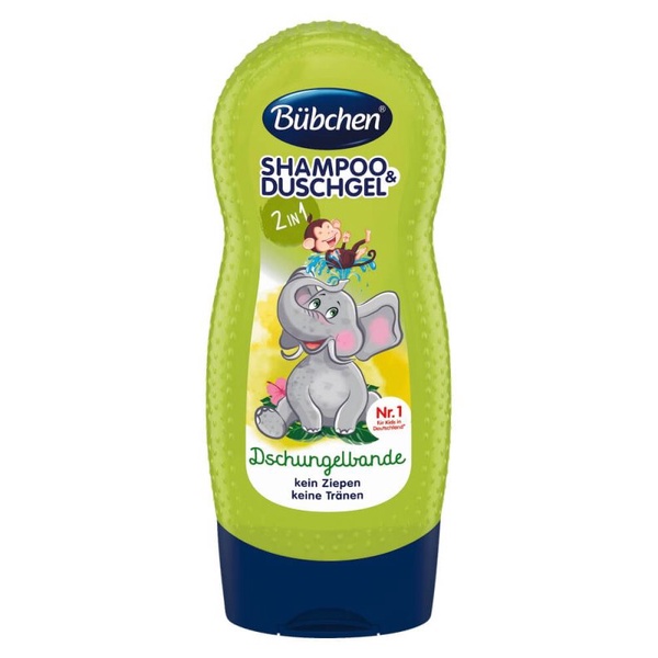 Sữa Tắm Gội 2 trong 1 Bubchen Kids Shampoo Duschgel 230 ml - Con voi