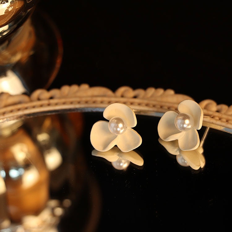 [Augustcloth | AugustJewelry] Bông tai/ Hoa tai họa tiết bông hoa 3 cánh