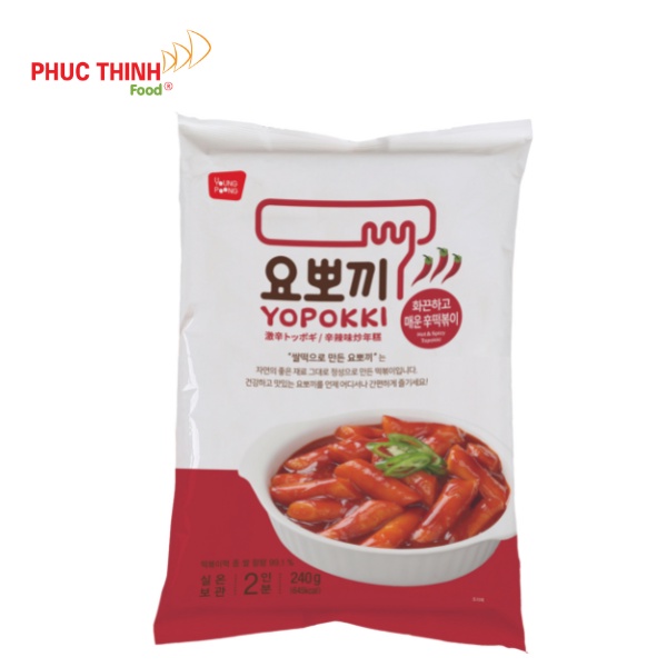 Bánh Gạo Tokpokki Hàn Quốc Vị Siêu Cay Ăn Liền Gói 240g