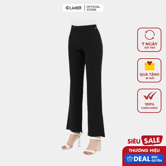 Quần ống loe gấu lệch LAMER L64T20Q019
