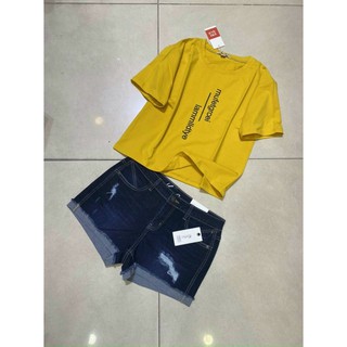 Áo thun cotton croptop lửng