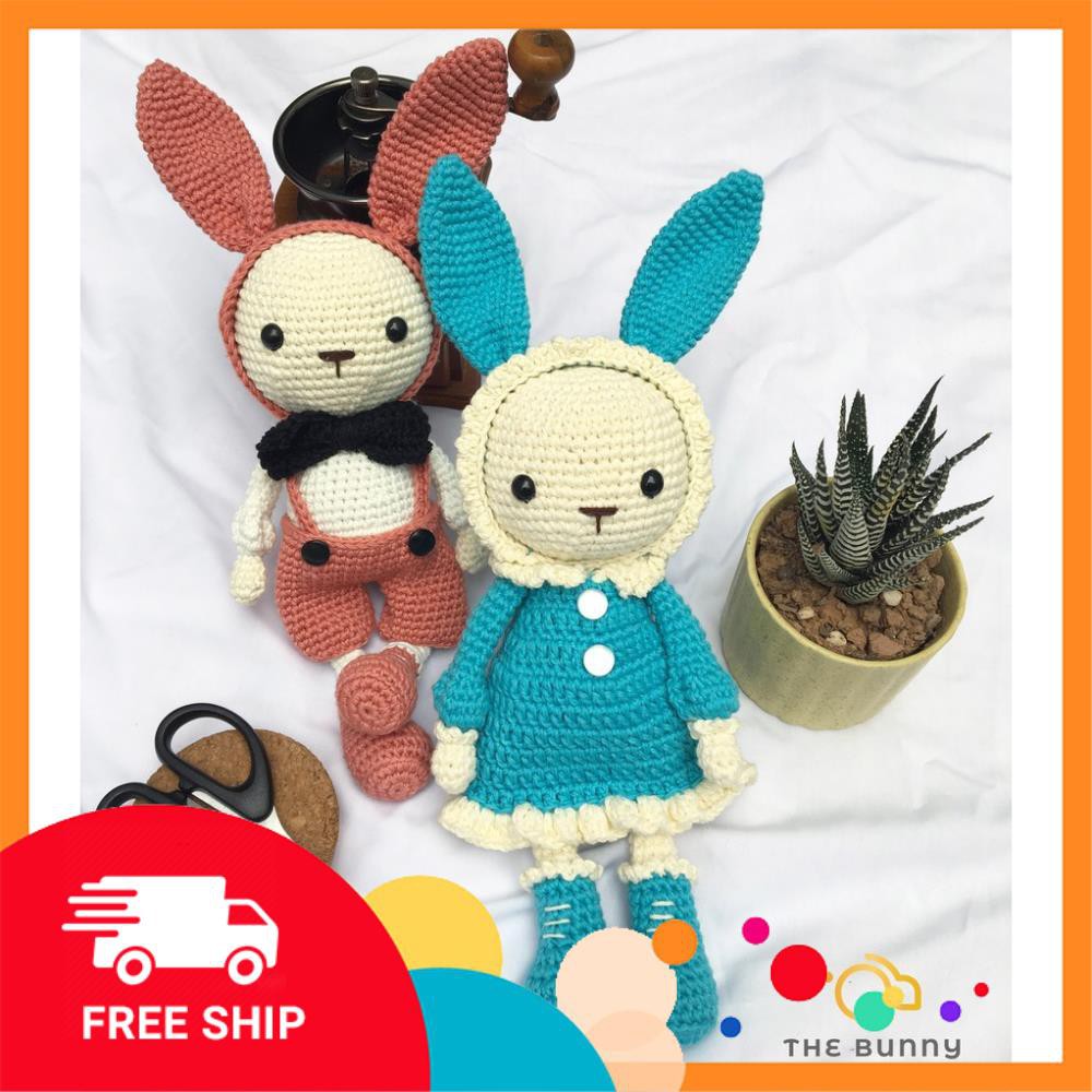 FreeShip] [Xả Hàng] Thỏ Búp Bê Mimi và Titi - Quà Tặng Cho Bé - Made By Bunny