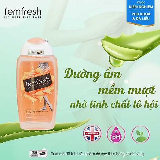 Dung dịch vệ sinh Femfresh 250ml an toàn dịu nhẹ cho da
