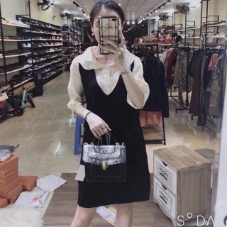 Sét yếm đen kèm somi lụa