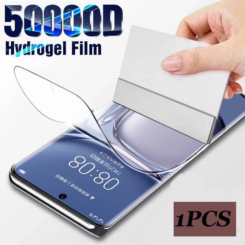 Miếng Dán Hydrogel Mềm Bảo Vệ Màn Hình Cho Huawei P50 Pro Huawei P10 P20 P30 P40 Pro + Lite P Smart 2018 2019 Z