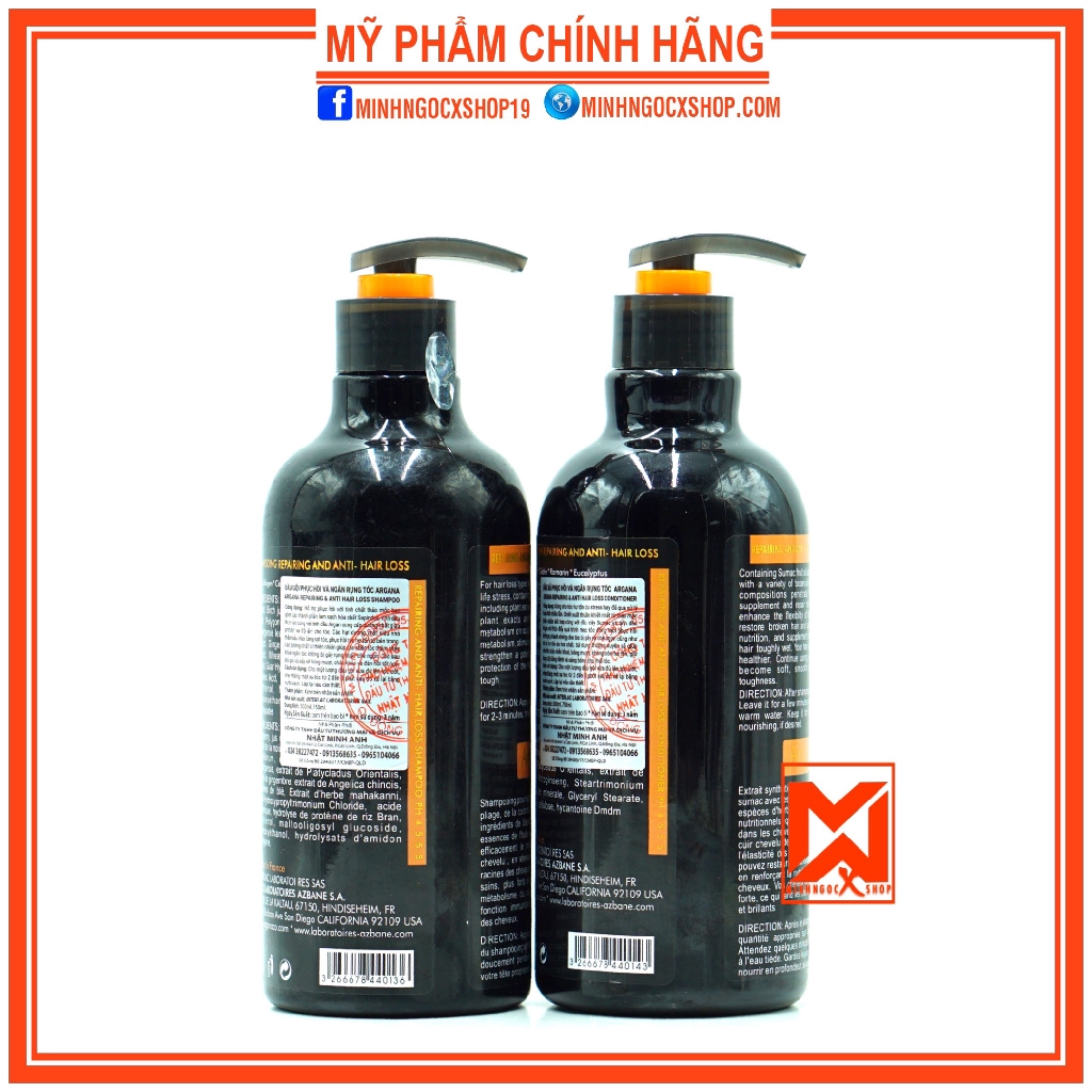 ✅[ Argana ] Dầu Gội Và Dầu Xả Argana Phục Hồi Và Ngăn Rụng Tóc 500ML