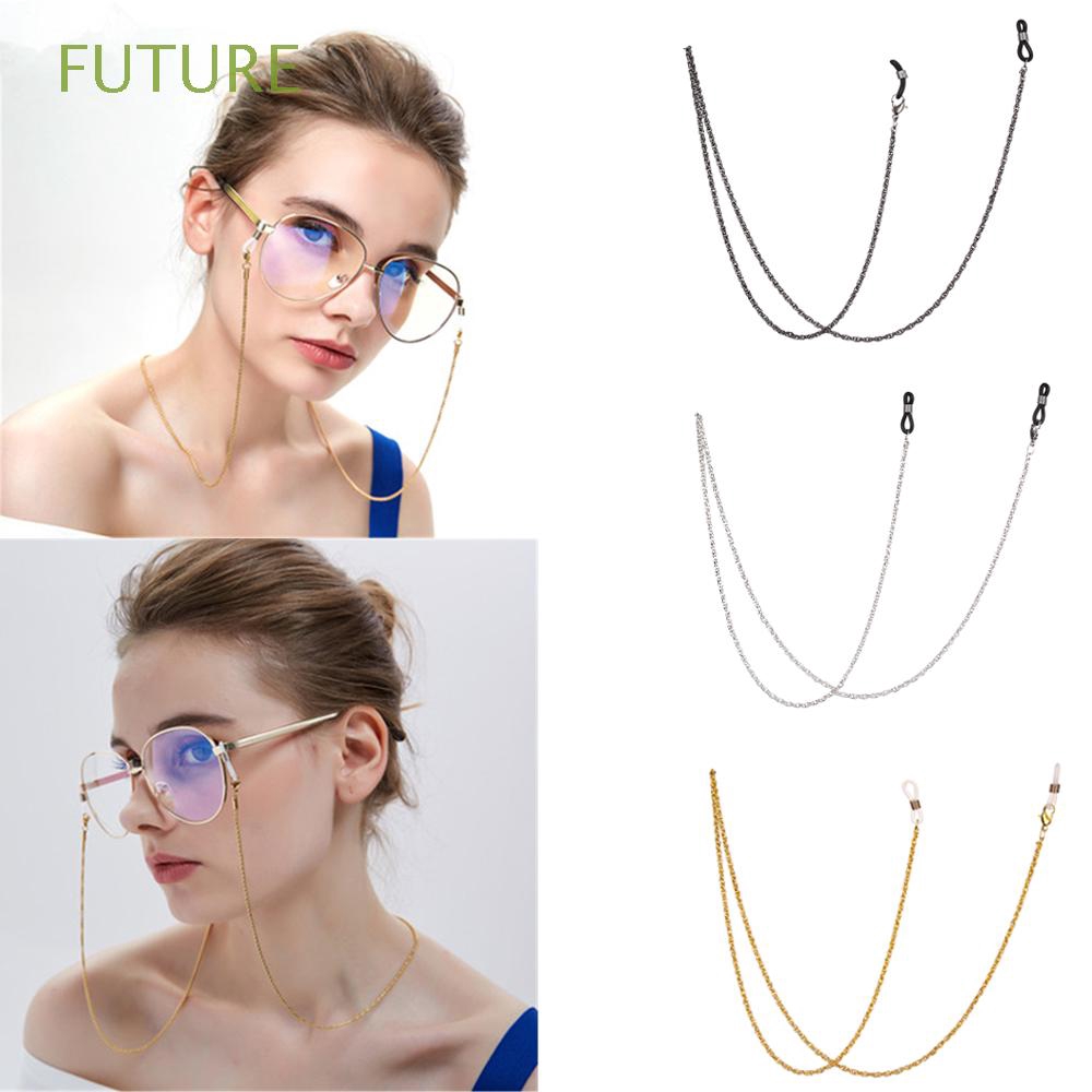 Dây đeo kính bằng kim loại chống trượt cổ điển cho nam và nữ giới