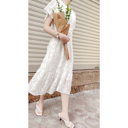 Váy CRUSH TAY CÁNH TIÊN tiểu thư có cl