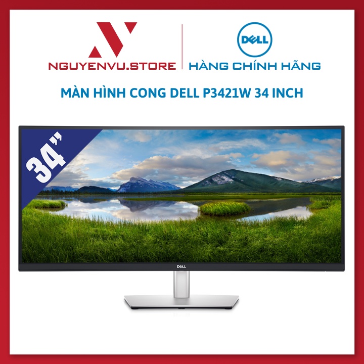 Màn Hình Cong Dell P3421W 34 inch (WQHD/IPS/USB TypeC) - Hàng chính hãng
