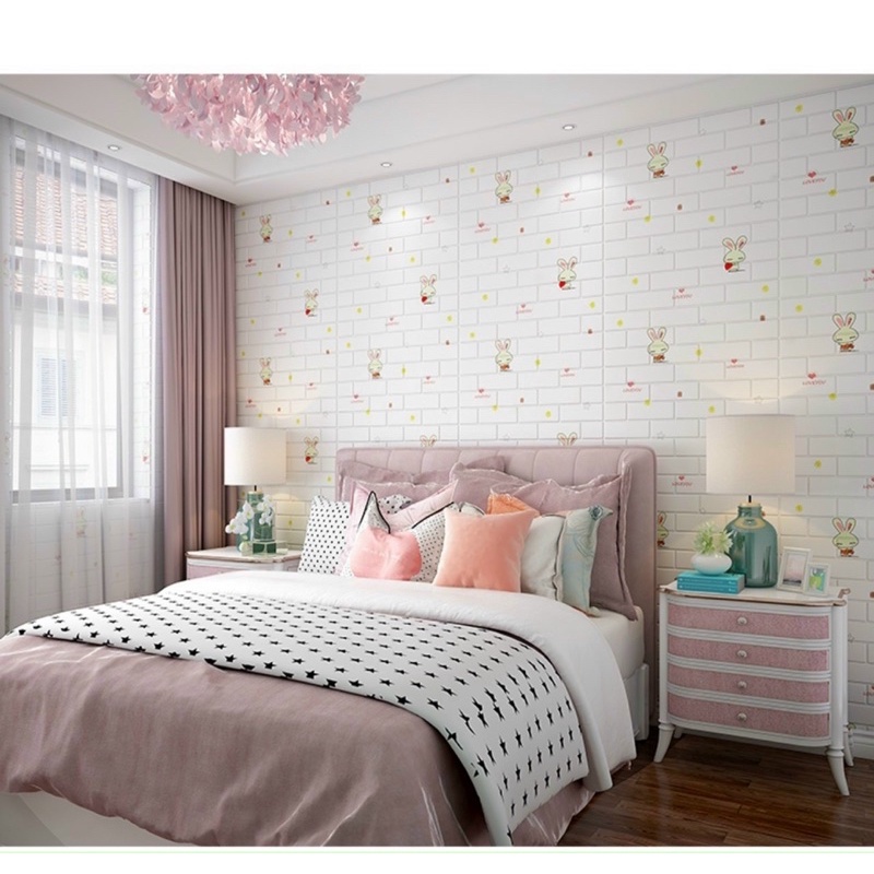 Xốp dán tường 3D hoạt hình kt 70*77cm | BigBuy360 - bigbuy360.vn