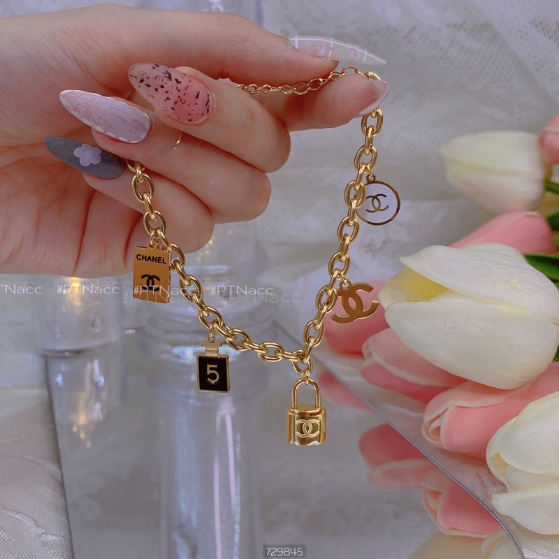 Lắc tay, vòng tai titan charm tòn ten thương hiệu .PTNACC.
