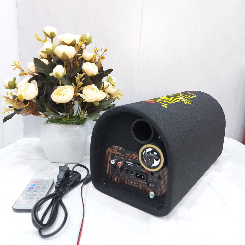 Loa Bluetooth Crown Số 5 | Loa dáng Bom Bia độc đáo, âm thanh sống động, bass sâu, mạnh| Bảo hành 6 tháng