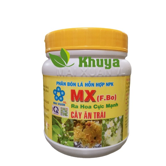 Phân bón lá hỗn hợp NPK MX F Bo 400gr Ra hoa cực mạnh Cây ăn trái