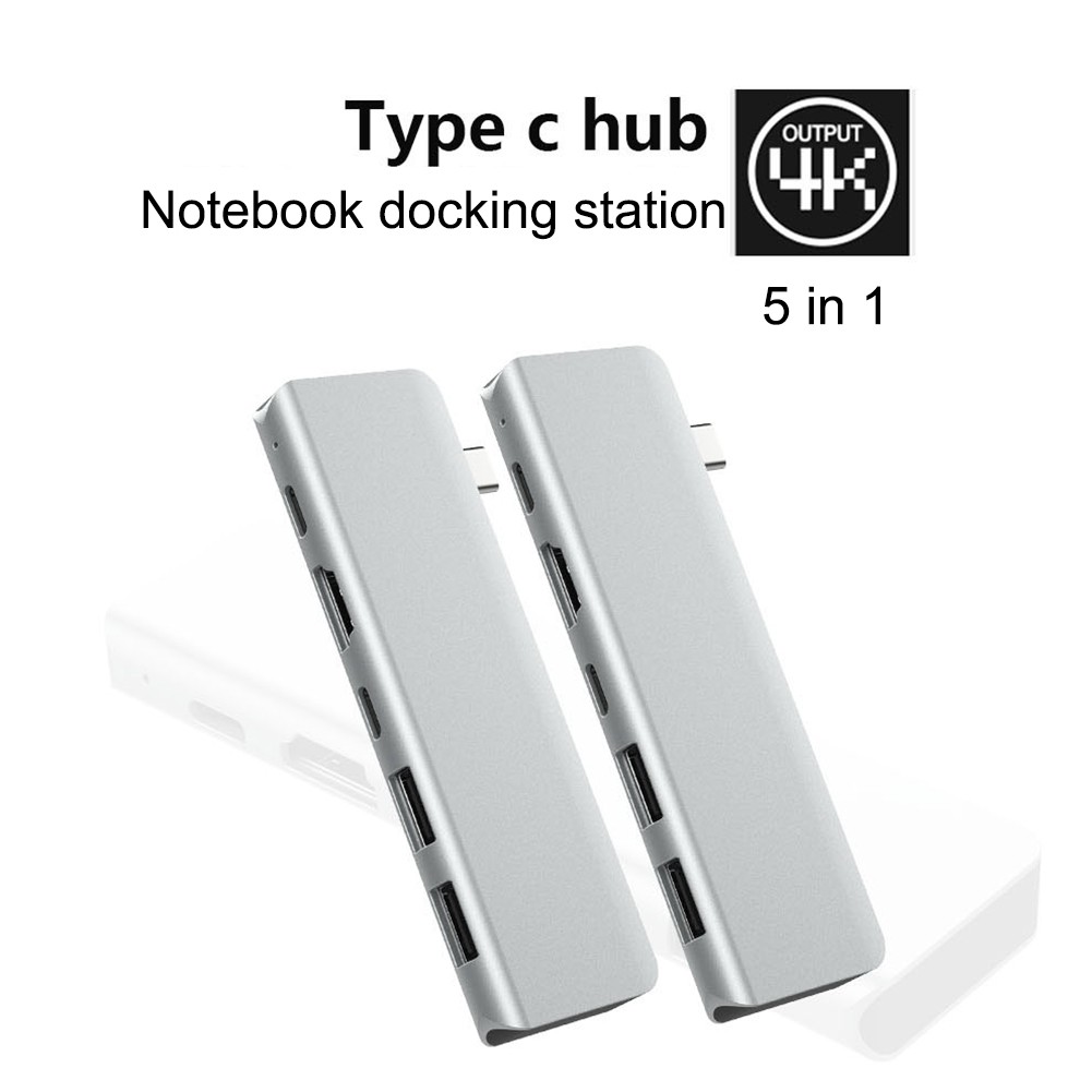 Hub Usb Type-c 5 cổng cho Macbook, Samsung MHL- 5in14