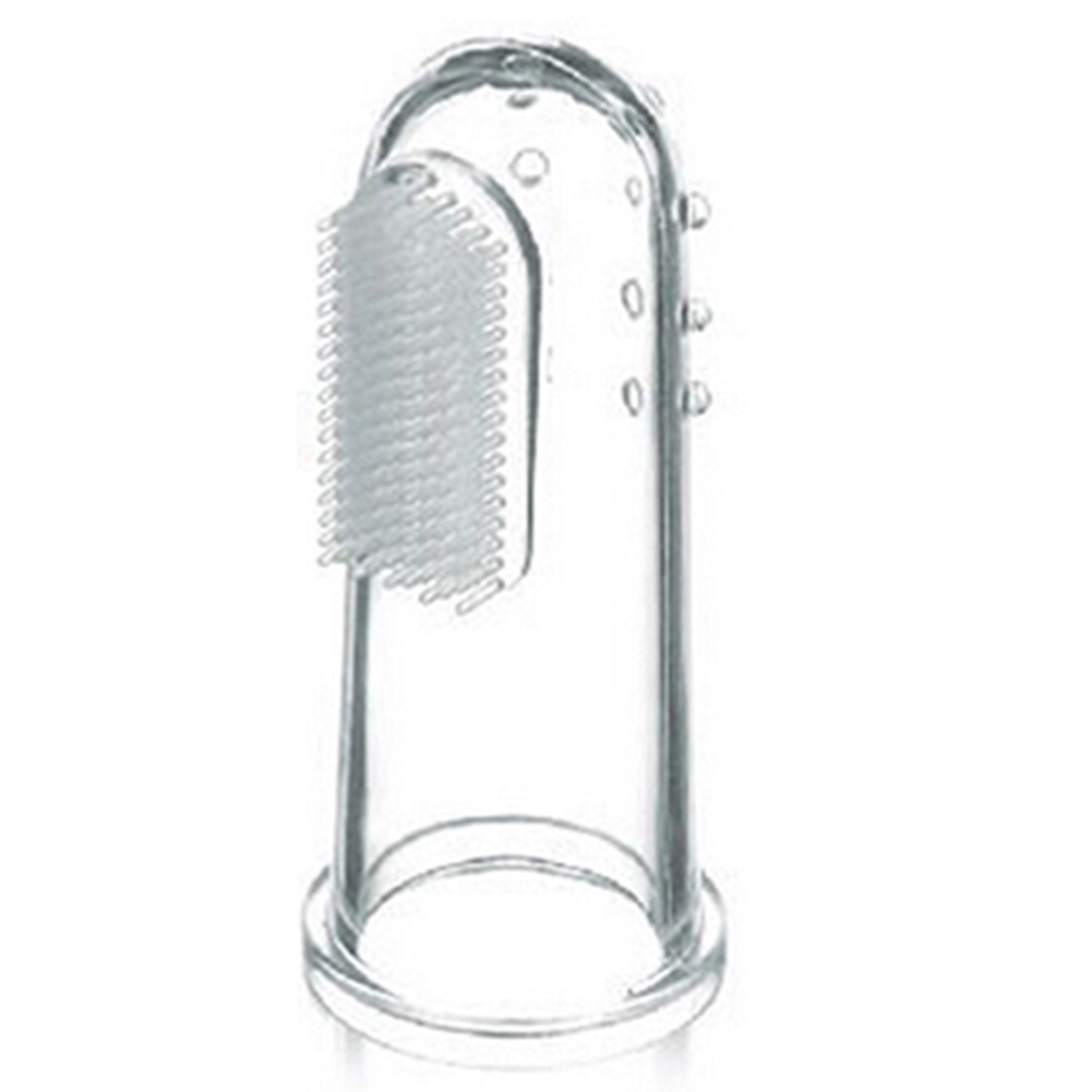 Bàn ChảI ĐáNh Răng Đeo Ngón Tay BằNg Silicone Cho Thú Cưng