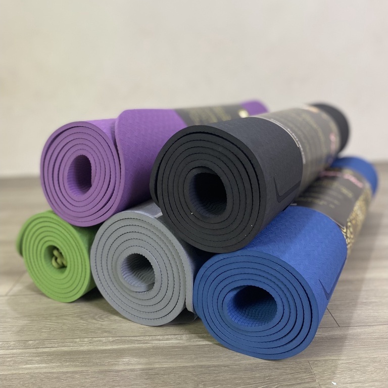 Thảm Tập Yoga Gym Định Tuyến 8mm 1 Lớp Cao Cấp Hebeyoga