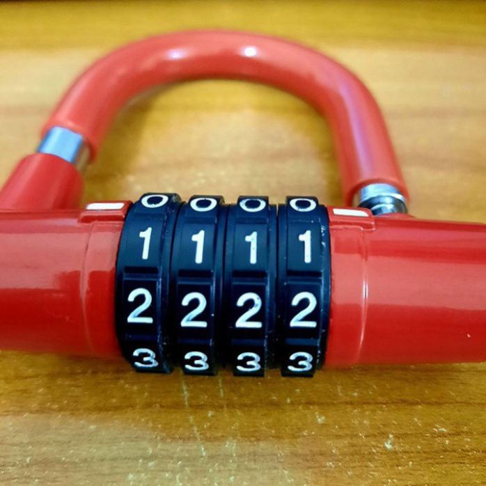 Khóa Chống Trộm Mật Mã 4 Số Khóa Xe Đạp - Xe Máy - Ô Tô - Nhà Cửa - Cổng Chống Cưa Cắt An Toàn Thông Minh - tienichnhapk